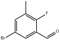 5-BROMO-2-FLUORO-3-METHYLBENZALDEHYDE Struktur