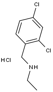 N-(2,4-DICHLOROBENZYL)ETHANEAMINE HYDROCHLORIDE Struktur