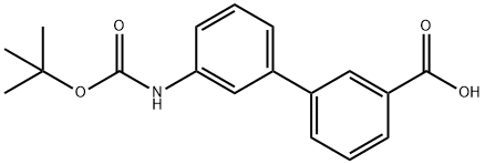 3'-[(TERT-BUTOXYCARBONYL)AMINO]-1,1'-BIPHENYL-3-CARBOXYLIC ACID Struktur