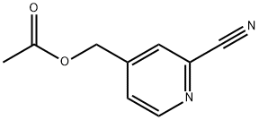 2-Pyridinecarbonitrile, 4-[(acetyloxy)methyl]- Struktur