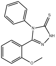 3-(2-METHOXYPHENYL)-4-PHENYL-1,2,4-TRIAZOLE-5-THIOL Struktur