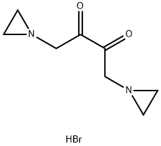 1,4-Bis(1-aziridinyl)-2,3-butanedione DihydrobroMide Struktur