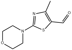 4-METHYL-2-MORPHOLIN-4-YL-1,3-THIAZOLE-5-CARBALDEHYDE Struktur