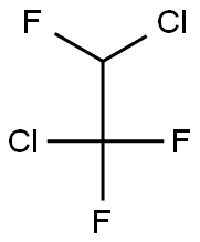 DICHLORO-1,1,2-TRIFLUOROETHANE Struktur