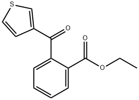 3-(2-CARBOETHOXYBENZOYL)THIOPHENE Struktur