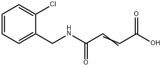 (E)-4-[(2-Chlorobenzyl)amino]-4-oxo-2-butenoic acid Struktur