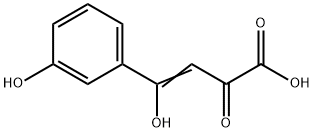 4-HYDROXY-4-(3-HYDROXY-PHENYL)-2-OXO-BUT-3-ENOIC ACID Struktur