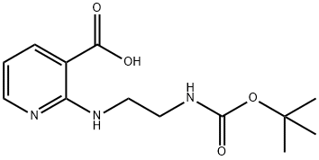 2-(2-TERT-BUTOXYCARBONYLAMINO-ETHYLAMINO)-NICOTINIC ACID Struktur