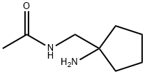 N-(1-AMINO-CYCLOPENTYLMETHYL)-ACETAMIDE Struktur