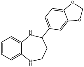 2-BENZO[1,3]DIOXOL-5-YL-2,3,4,5-TETRAHYDRO-1H-BENZO[B][1,4]DIAZEPINE Struktur