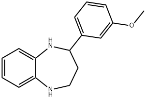 2-(3-METHOXY-PHENYL)-2,3,4,5-TETRAHYDRO-1H-BENZO[B][1,4]DIAZEPINE Struktur