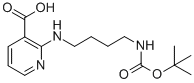 2-(4-TERT-BUTOXYCARBONYLAMINO-BUTYLAMINO)-NICOTINIC ACID Struktur