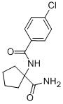 N-(1-CARBAMOYL-CYCLOPENTYL)-4-CHLORO-BENZAMIDE Struktur