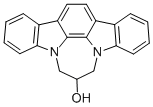 3,14-DIHYDRO-13-HYDROXY-12H-DIINDOLO[1,2,3-EF:3',2',1'-JK][1,5]-BENZODIAZEPINE Struktur