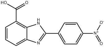 2-(4-NITRO-PHENYL)-3H-BENZOIMIDAZOLE-4-CARBOXYLIC ACID Struktur