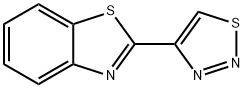 Benzothiazole, 2-(1,2,3-thiadiazol-4-yl)- (7CI) Struktur