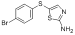 5-[(4-BROMOPHENYL)SULFANYL]-1,3-THIAZOL-2-YLAMINE Struktur