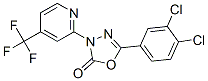 1,3,4-OXADIAZOL-2(3H)-ONE, 5-(3,4-DICHLOROPHENYL)-3-[4-(TRIFLUOROMETHYL)-2-PYRIDINYL]- Struktur