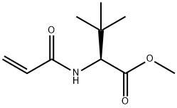 L-VALINE, 3-METHYL-N-(1-OXO-2-PROPEN-1-YL)-, METHYL ESTER Struktur