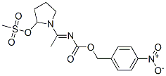 MESYLOXY-1-(N-(((4-NITROBENZYL)OXY)CARBONYL)ACETOIMIDOYL)PYRROLIDINE Struktur