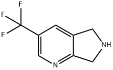 3-(Trifluoromethyl)-6,7-dihydro-5H-pyrrolo[3,4-b]pyridine Struktur