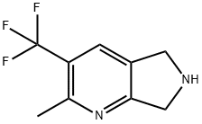 2-Methyl-3-(trifluoroMethyl)-6,7-dihydro-5H-pyrrolo[3,4-b]pyridine Struktur