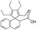 2,3,4,5-TETRAETHYL-2'H-SPIRO[CYCLOPENTA[2,4]DIENE-1,1'-NAPHTHALENE]-2'-CARBOXYLIC ACID Struktur