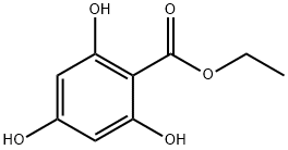 Benzoic acid, 2,4,6-trihydroxy-, ethyl ester Struktur