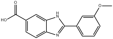 2-(3-Methoxyphenyl)-1H-benzimidazole-5-carboxylic acid Struktur