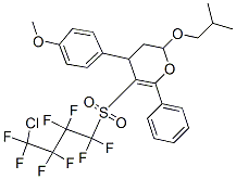 5-(4-CHLORO-1,1,2,2,3,3,4,4-OCTAFLUOROBUTYLSULFONYL)-2-ISOBUTOXY-4-(4-METHOXYPHENYL)-6-PHENYL-3,4-DIHYDRO-2H-PYRAN Struktur