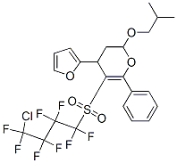 5-(4-CHLORO-1,1,2,2,3,3,4,4-OCTAFLUOROBUTYLSULFONYL)-4-(FURAN-2-YL)-2-ISOBUTOXY-6-PHENYL-3,4-DIHYDRO-2H-PYRAN Struktur