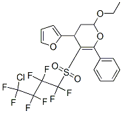 5-(4-CHLORO-1,1,2,2,3,3,4,4-OCTAFLUOROBUTYLSULFONYL)-2-ETHOXY-4-(FURAN-2-YL)-6-PHENYL-3,4-DIHYDRO-2H-PYRAN Struktur