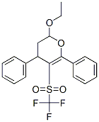 2-ETHOXY-4,6-DIPHENYL-5-(TRIFLUOROMETHYLSULFONYL)-3,4-DIHYDRO-2H-PYRAN Struktur