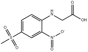 {[4-(METHYLSULFONYL)-2-NITROPHENYL]AMINO}ACETIC ACID Struktur