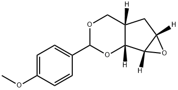 (1aS,1bR,5aS,6aS)-Hexahydro-3-(4-Methoxyphenyl)-oxireno[4,5]cyclopenta[1,2-d][1,3]dioxin Struktur