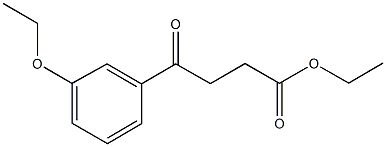 ETHYL 4-(3-ETHOXYPHENYL)-4-OXOBUTANOATE Struktur