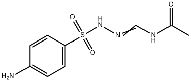 N-[[[(4-aminophenyl)sulphonyl]amino]iminomethyl]acetamide  Struktur