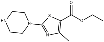 ETHYL 2-PIPERAZINE-4-METHYL THIAZOLE-5-CARBOXYLATE Struktur