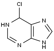 1H-Purine,  6-chloro-6,9-dihydro- Struktur