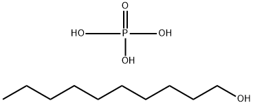 Phosphoric acid, decyl ester, sodium salt Struktur