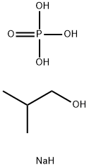 Phosphoric acid, 2-methylpropyl ester, sodium salt  Struktur