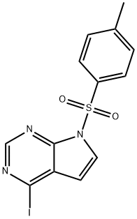 4-IODO-7-[(4-METHYLPHENYL)SULFONYL]-7H-PYRROLO[2,3-D]PYRIMIDINE Struktur