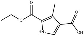 2-ETHOXYCARBONYL-3-METHYL PYRROL-4-CARBOXYLIC ACID Struktur