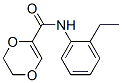 1,4-Dioxin-2-carboxamide,  N-(2-ethylphenyl)-5,6-dihydro- Struktur