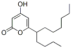 4-hydroxy-6-((1-butyl)heptyl)-2H-pyran-2-one Struktur