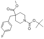 1-BOC-4-[(4-FLUOROPHENYL)METHYL]-4-PIPERIDINECARBOXYLIC ACID METHYL ESTER