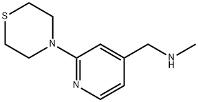 4-[(Methylamino)methyl]-2-(thiomorpholin-4-yl)pyridine Struktur