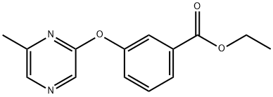 Ethyl 3-[(6-methylpyrazin-2-yl)oxy]benzoate Struktur