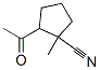 Cyclopentanecarbonitrile, 2-acetyl-1-methyl- (7CI) Struktur