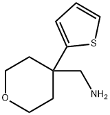 (4-thien-2-yltetrahydropyran-4-yl)methylamine Struktur